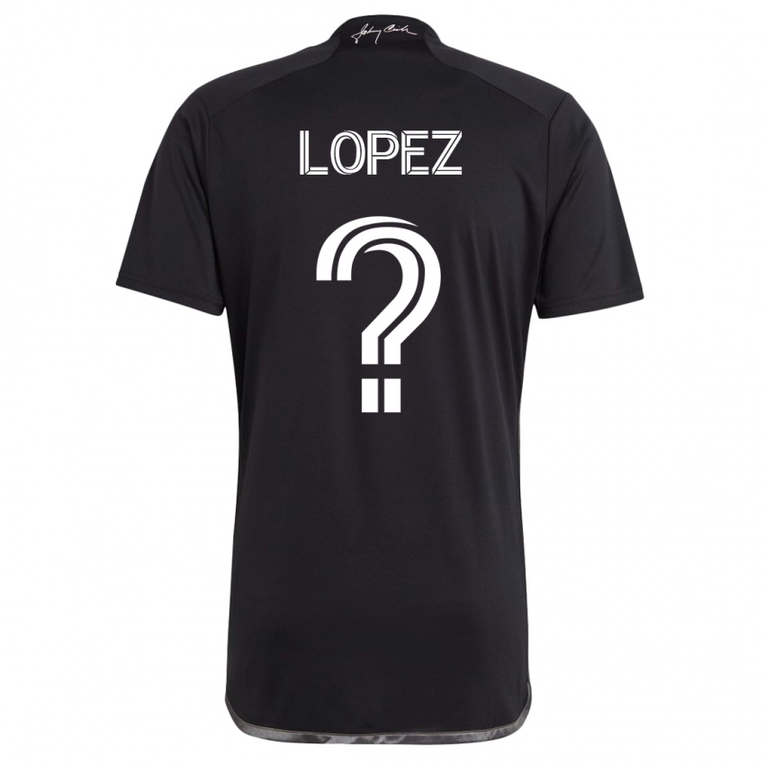 Dames Alejandro Velazquez-Lopez #0 Zwart Uitshirt Uittenue 2023/24 T-Shirt