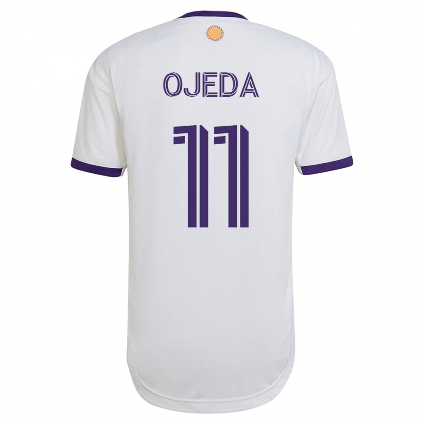 Dames Martín Ojeda #11 Wit Uitshirt Uittenue 2023/24 T-Shirt