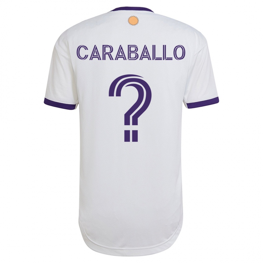 Dames Gustavo Caraballo #0 Wit Uitshirt Uittenue 2023/24 T-Shirt