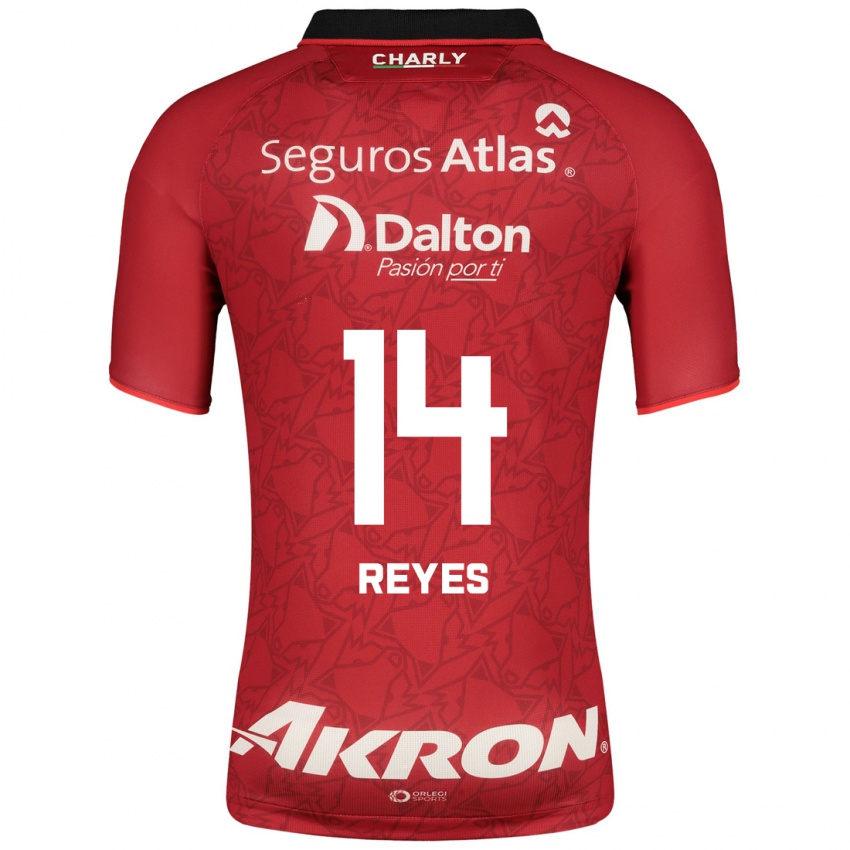 Dames Luis Reyes #14 Rood Uitshirt Uittenue 2023/24 T-Shirt