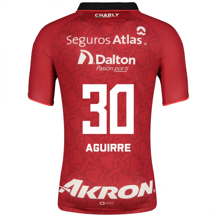 Dames Eduardo Aguirre #30 Rood Uitshirt Uittenue 2023/24 T-Shirt