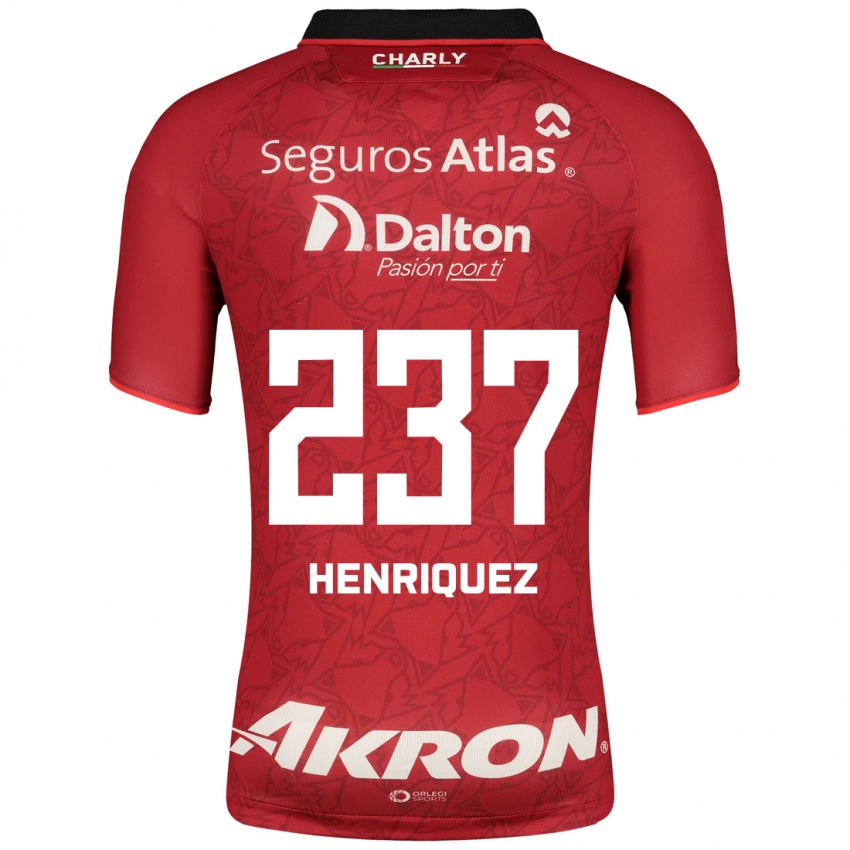 Dames Carlos Henríquez #237 Rood Uitshirt Uittenue 2023/24 T-Shirt