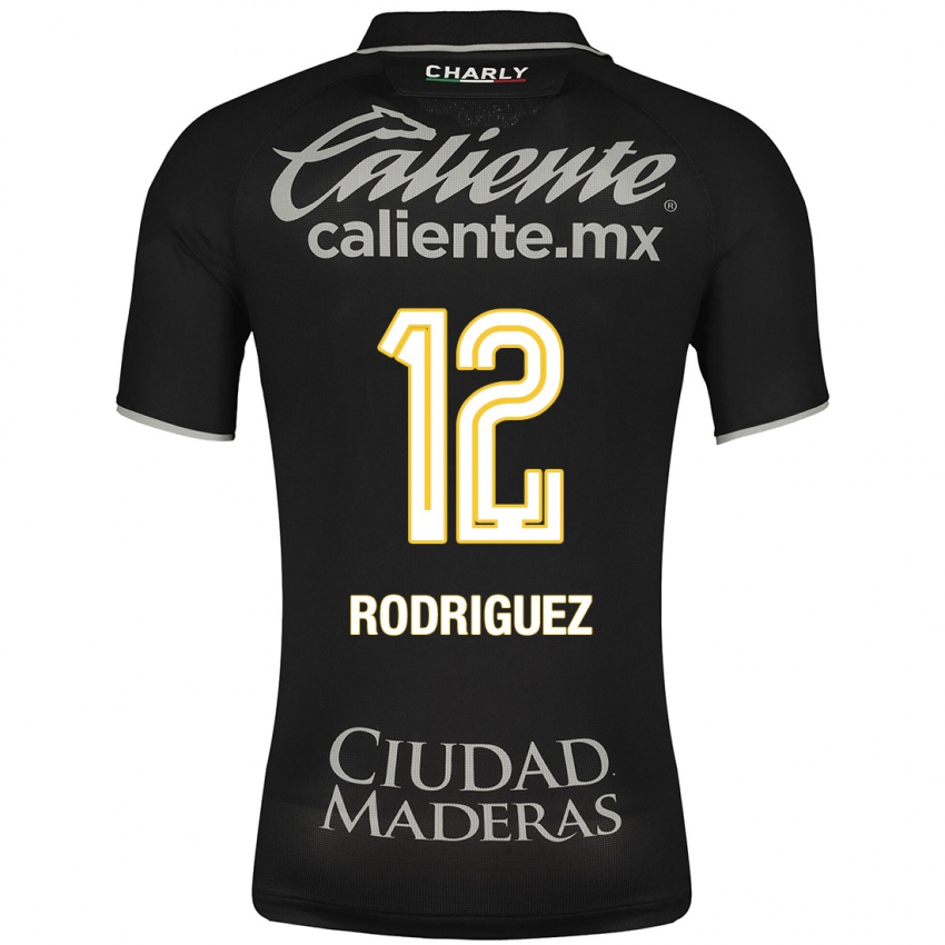 Dames Lixy Rodríguez #12 Zwart Uitshirt Uittenue 2023/24 T-Shirt