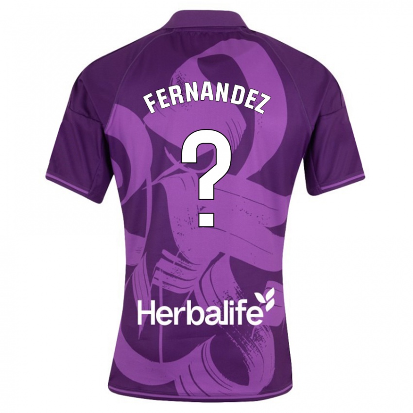 Dames Samu Fernández #0 Viooltje Uitshirt Uittenue 2023/24 T-Shirt