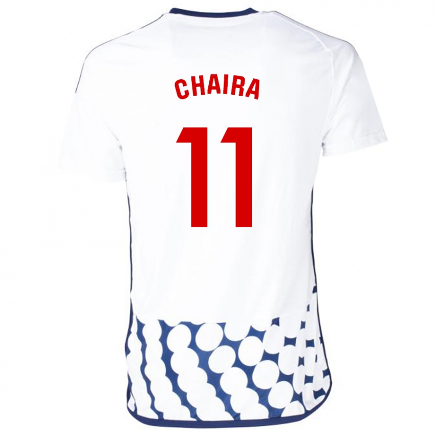 Dames Ilyas Chaira #11 Wit Uitshirt Uittenue 2023/24 T-Shirt