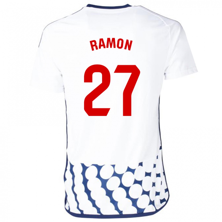 Dames Pablo Ramón #27 Wit Uitshirt Uittenue 2023/24 T-Shirt