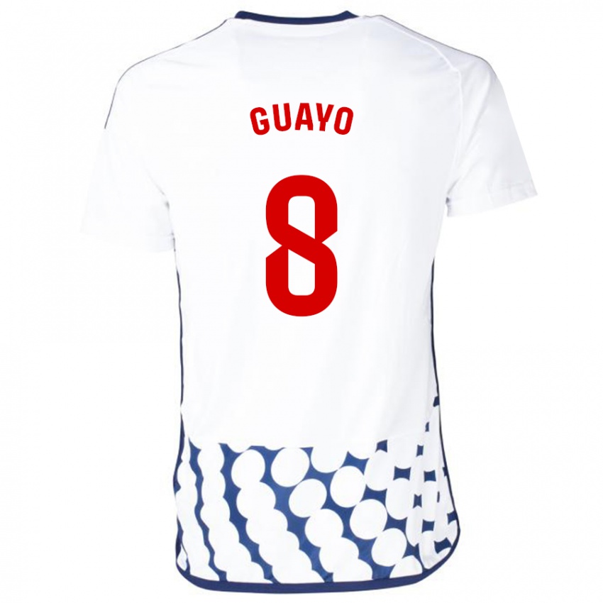 Dames Guayo #8 Wit Uitshirt Uittenue 2023/24 T-Shirt