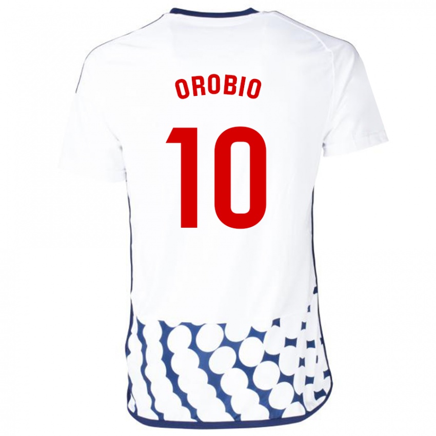 Dames Ekhiotz Orobio #10 Wit Uitshirt Uittenue 2023/24 T-Shirt