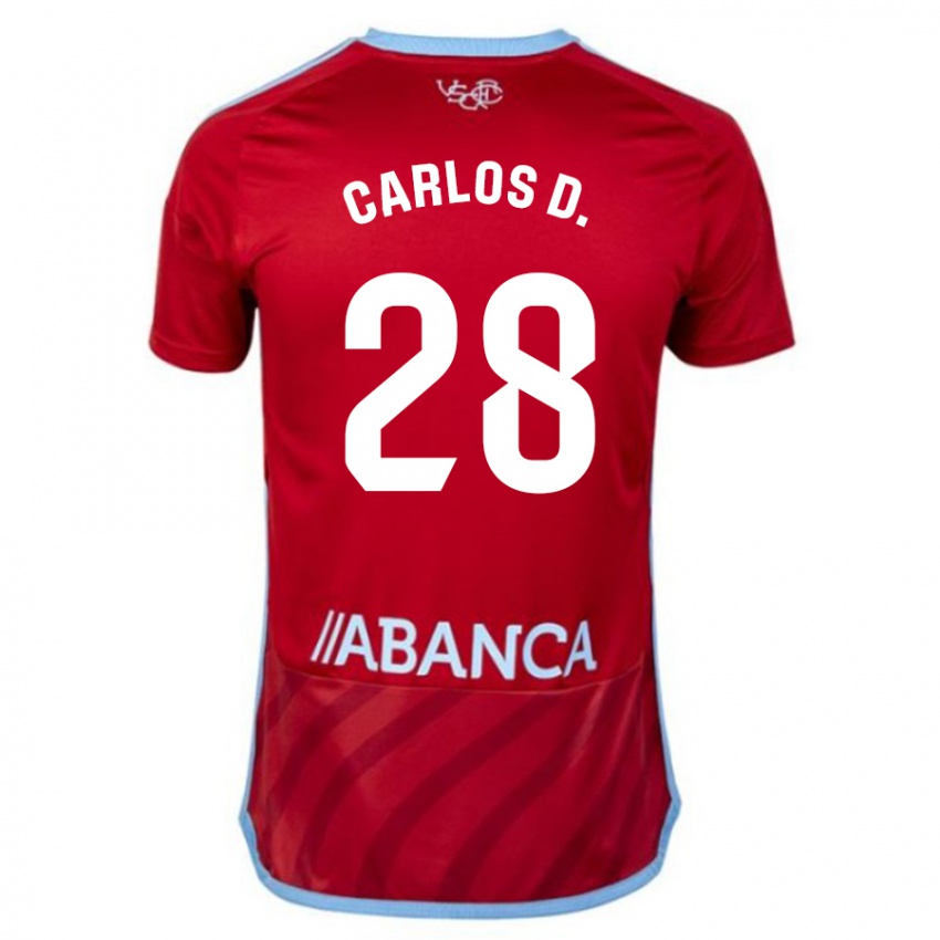 Dames Carlos Dominguez #28 Rood Uitshirt Uittenue 2023/24 T-Shirt