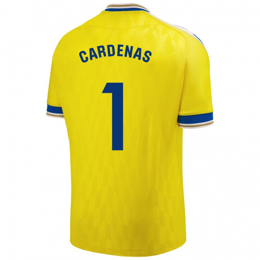 Kinderen Raquel Cárdenas #1 Geel Thuisshirt Thuistenue 2023/24 T-Shirt