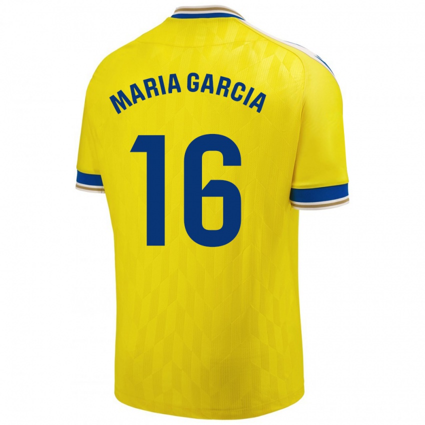 Kinderen Maria García Fernández #16 Geel Thuisshirt Thuistenue 2023/24 T-Shirt
