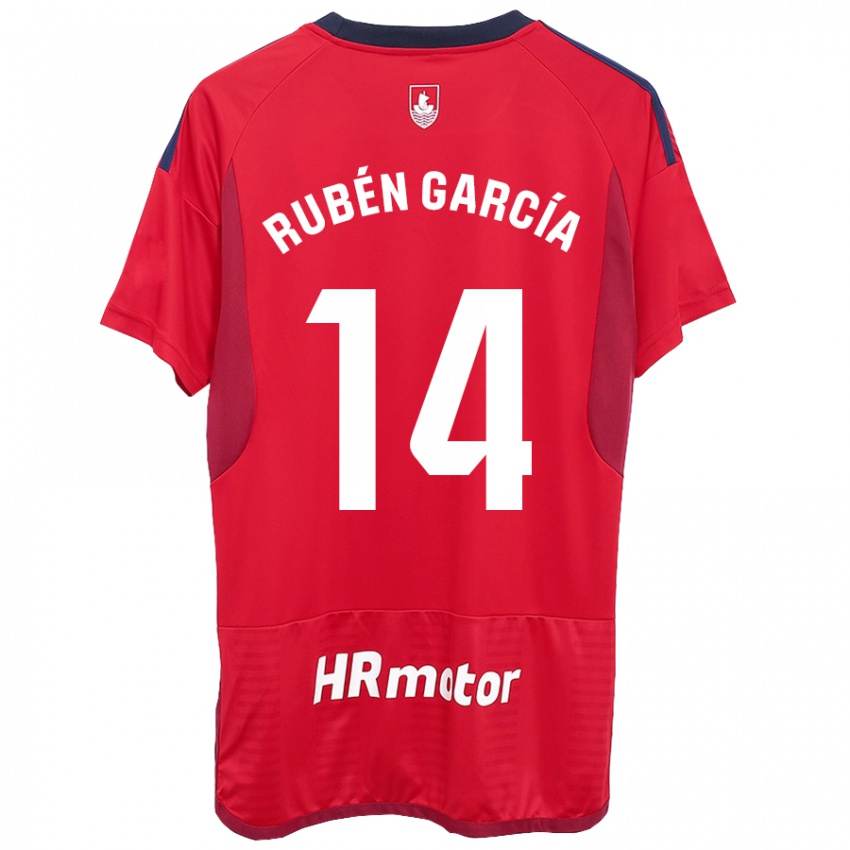 Kinderen Rubén García #14 Rood Thuisshirt Thuistenue 2023/24 T-Shirt