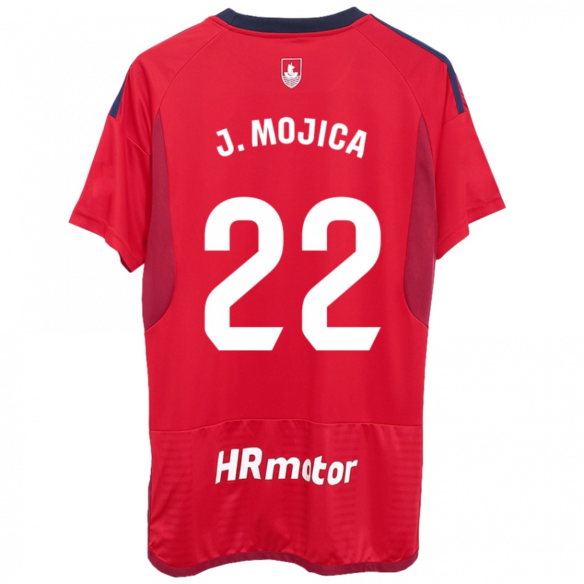 Kinderen Johan Mojica #22 Rood Thuisshirt Thuistenue 2023/24 T-Shirt
