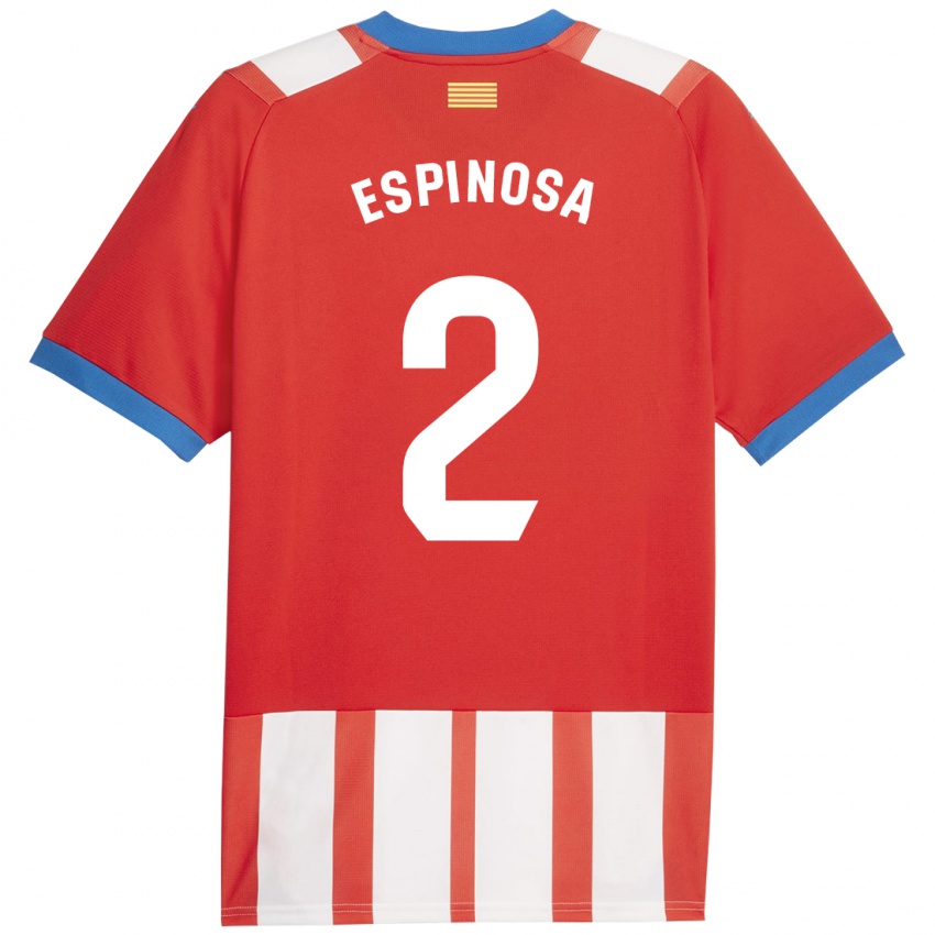 Kinderen Bernardo Espinosa #2 Rood Wit Thuisshirt Thuistenue 2023/24 T-Shirt