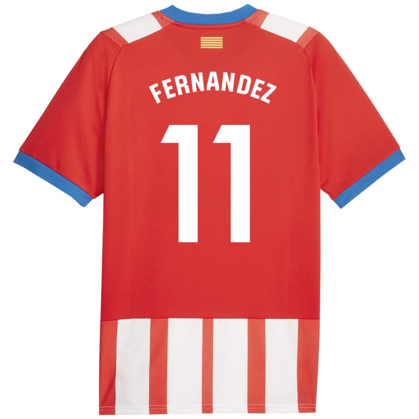 Kinderen Valery Fernández #11 Rood Wit Thuisshirt Thuistenue 2023/24 T-Shirt