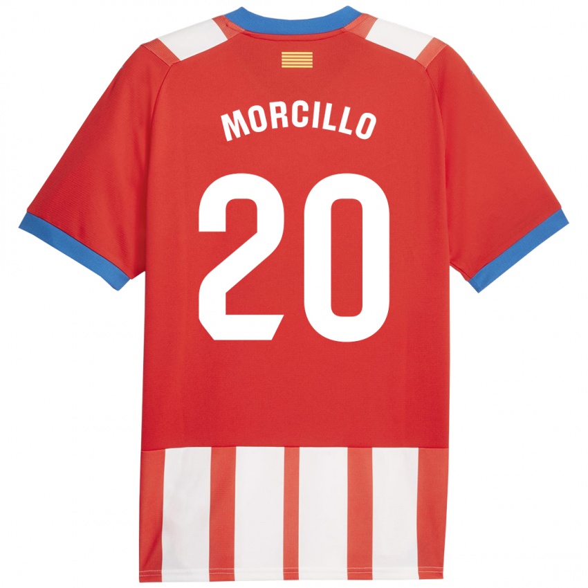 Kinderen Luis Morcillo #20 Rood Wit Thuisshirt Thuistenue 2023/24 T-Shirt