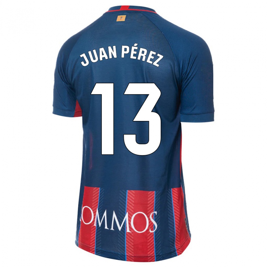 Kinderen Juan Pérez #13 Marine Thuisshirt Thuistenue 2023/24 T-Shirt