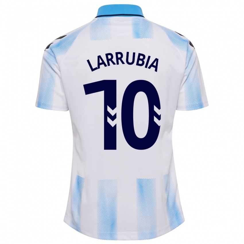 Kinderen David Larrubia #10 Wit Blauw Thuisshirt Thuistenue 2023/24 T-Shirt