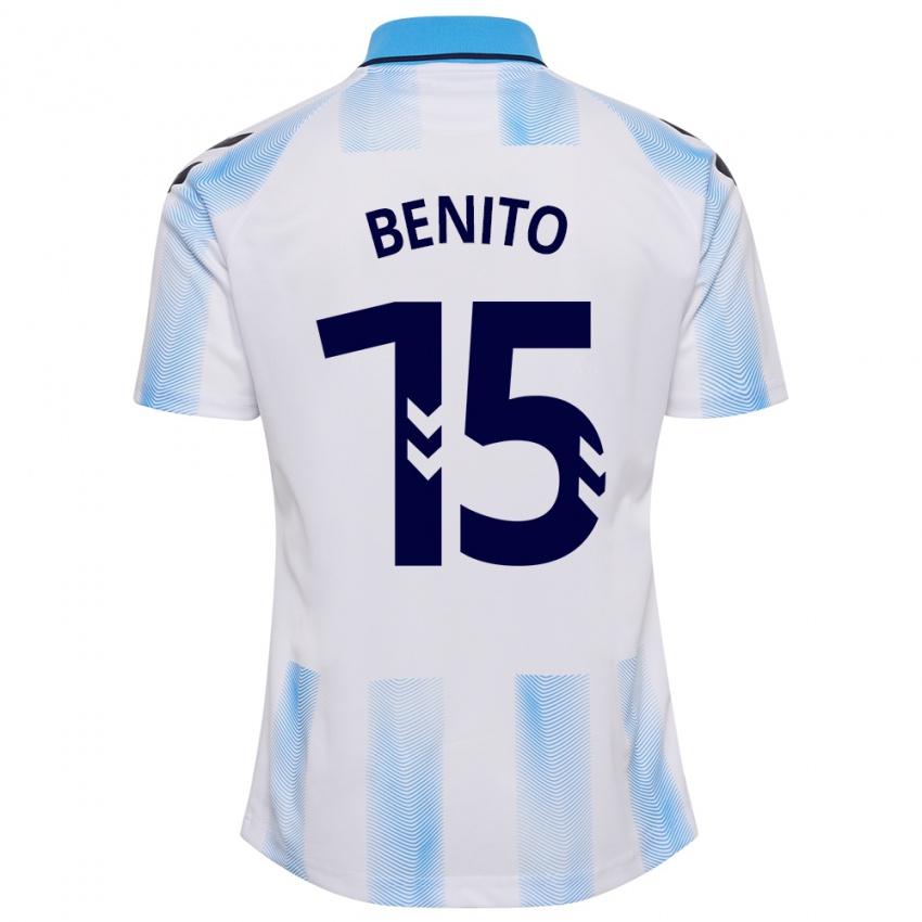 Kinderen Iván Benito #15 Wit Blauw Thuisshirt Thuistenue 2023/24 T-Shirt