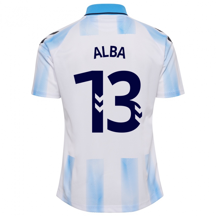 Kinderen Alba #13 Wit Blauw Thuisshirt Thuistenue 2023/24 T-Shirt