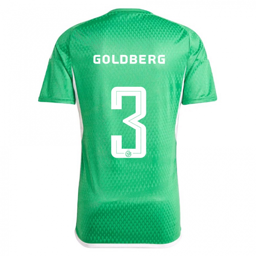 Kinderen Shon Goldberg #3 Wit Blauw Thuisshirt Thuistenue 2023/24 T-Shirt