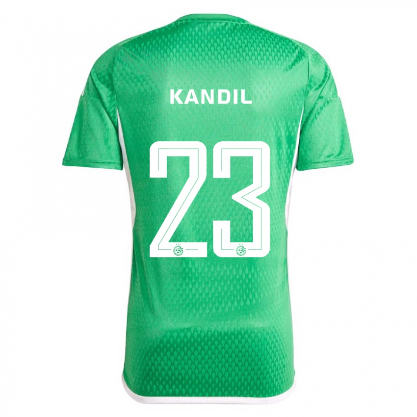 Kinderen Maor Kandil #23 Wit Blauw Thuisshirt Thuistenue 2023/24 T-Shirt