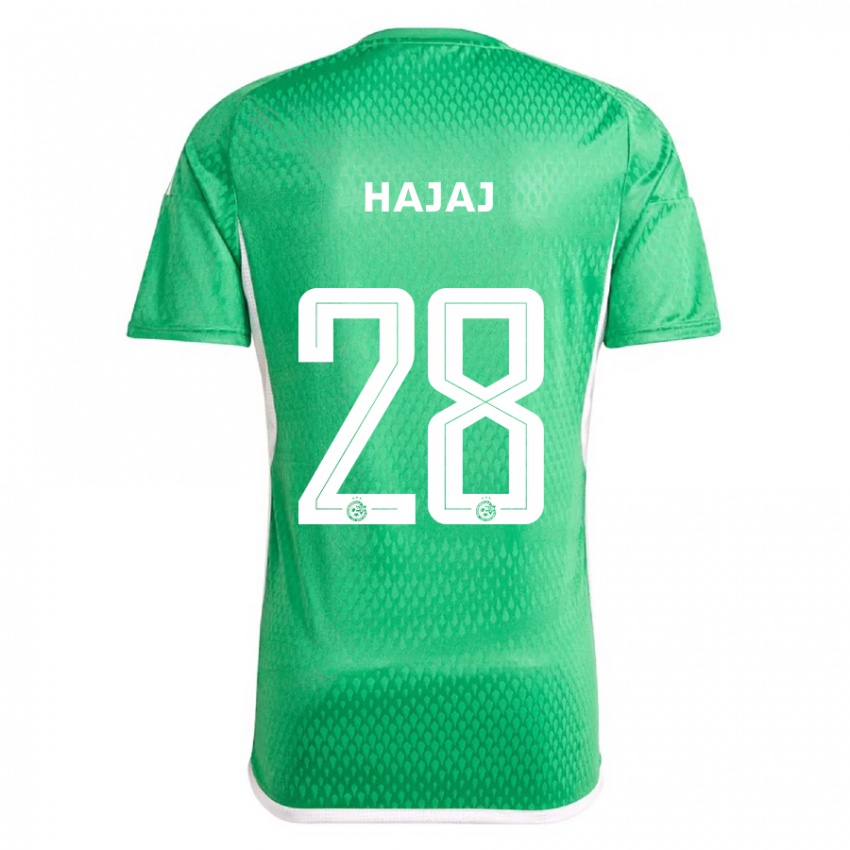 Kinderen Ilay Hajaj #28 Wit Blauw Thuisshirt Thuistenue 2023/24 T-Shirt