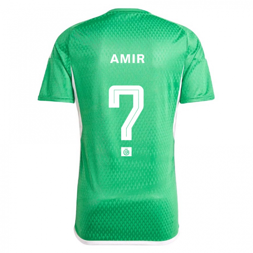 Kinderen Elad Amir #0 Wit Blauw Thuisshirt Thuistenue 2023/24 T-Shirt