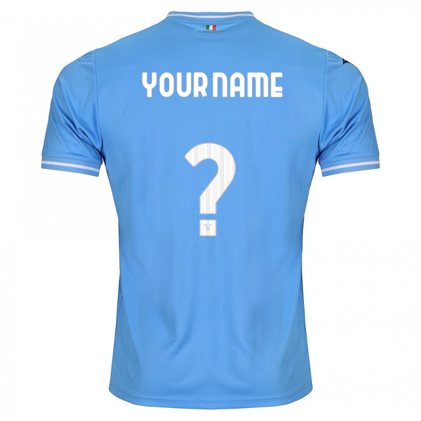 Kinderen Uw Naam #0 Blauw Thuisshirt Thuistenue 2023/24 T-Shirt