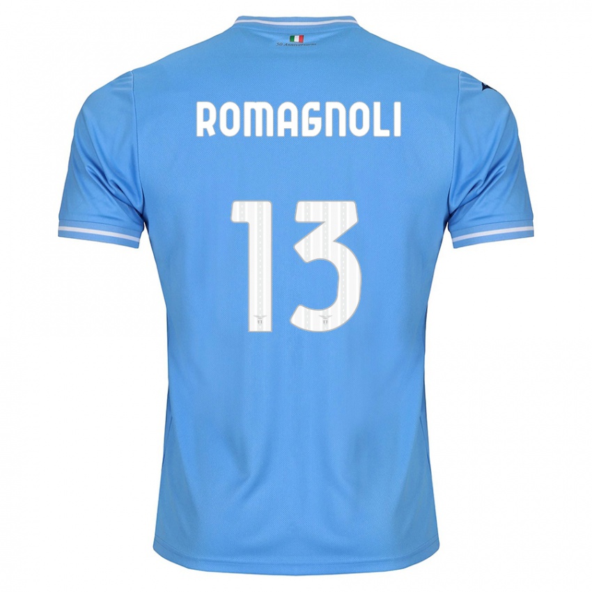 Kinderen Alessio Romagnoli #13 Blauw Thuisshirt Thuistenue 2023/24 T-Shirt