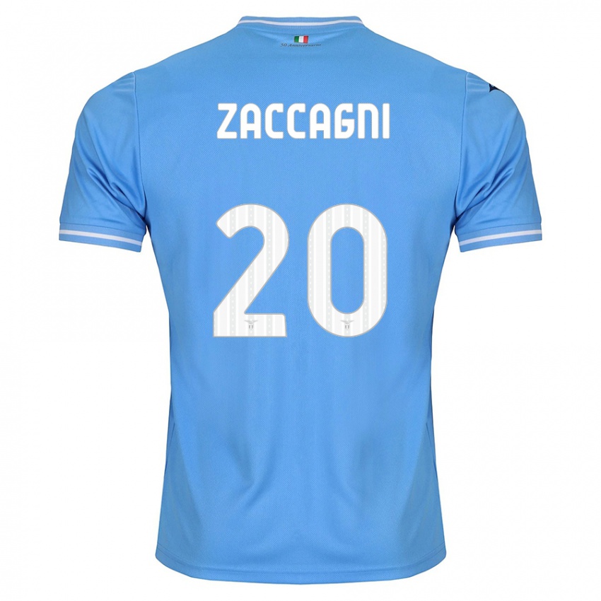 Kinderen Mattia Zaccagni #20 Blauw Thuisshirt Thuistenue 2023/24 T-Shirt