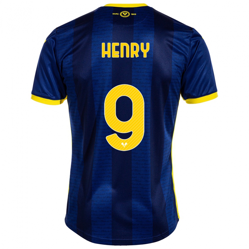 Kinderen Thomas Henry #9 Marine Thuisshirt Thuistenue 2023/24 T-Shirt