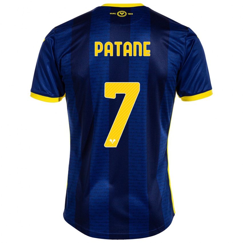 Kinderen Nicola Patanè #7 Marine Thuisshirt Thuistenue 2023/24 T-Shirt