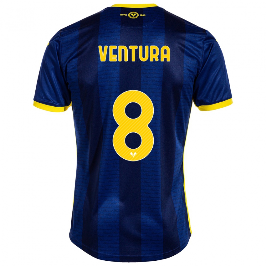 Kinderen Ciro Ventura #8 Marine Thuisshirt Thuistenue 2023/24 T-Shirt