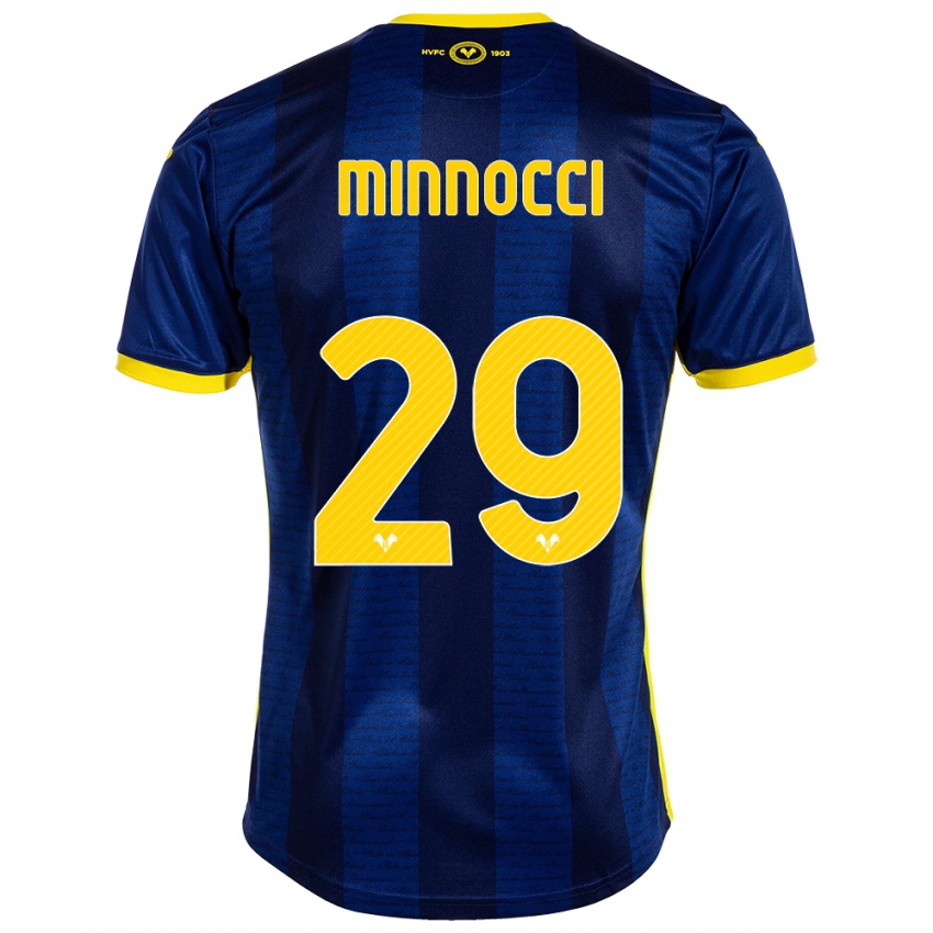 Kinderen Valerio Minnocci #29 Marine Thuisshirt Thuistenue 2023/24 T-Shirt