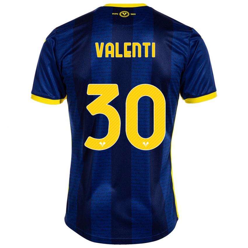 Kinderen Francesco Valenti #30 Marine Thuisshirt Thuistenue 2023/24 T-Shirt