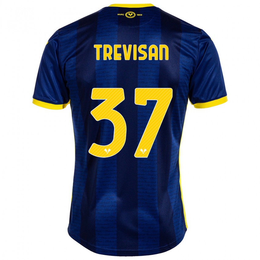 Kinderen Michael Trevisan #37 Marine Thuisshirt Thuistenue 2023/24 T-Shirt