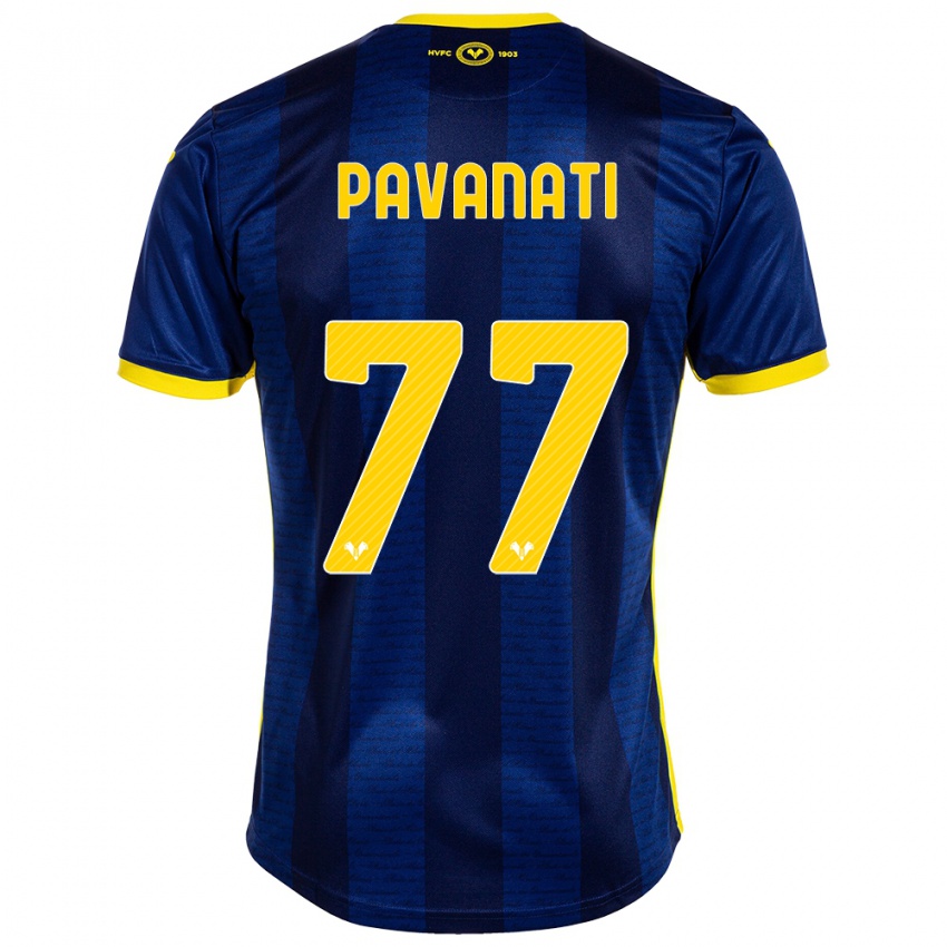 Kinderen Alessandro Pavanati #77 Marine Thuisshirt Thuistenue 2023/24 T-Shirt