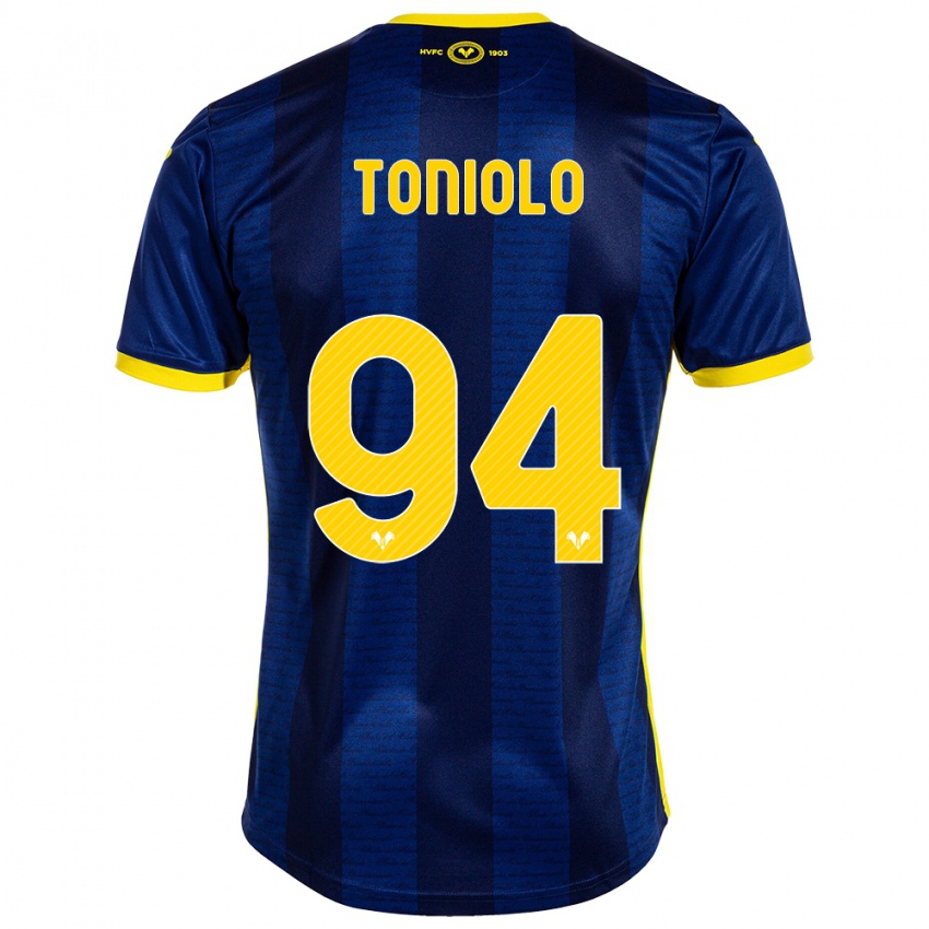 Kinderen Giacomo Toniolo #94 Marine Thuisshirt Thuistenue 2023/24 T-Shirt