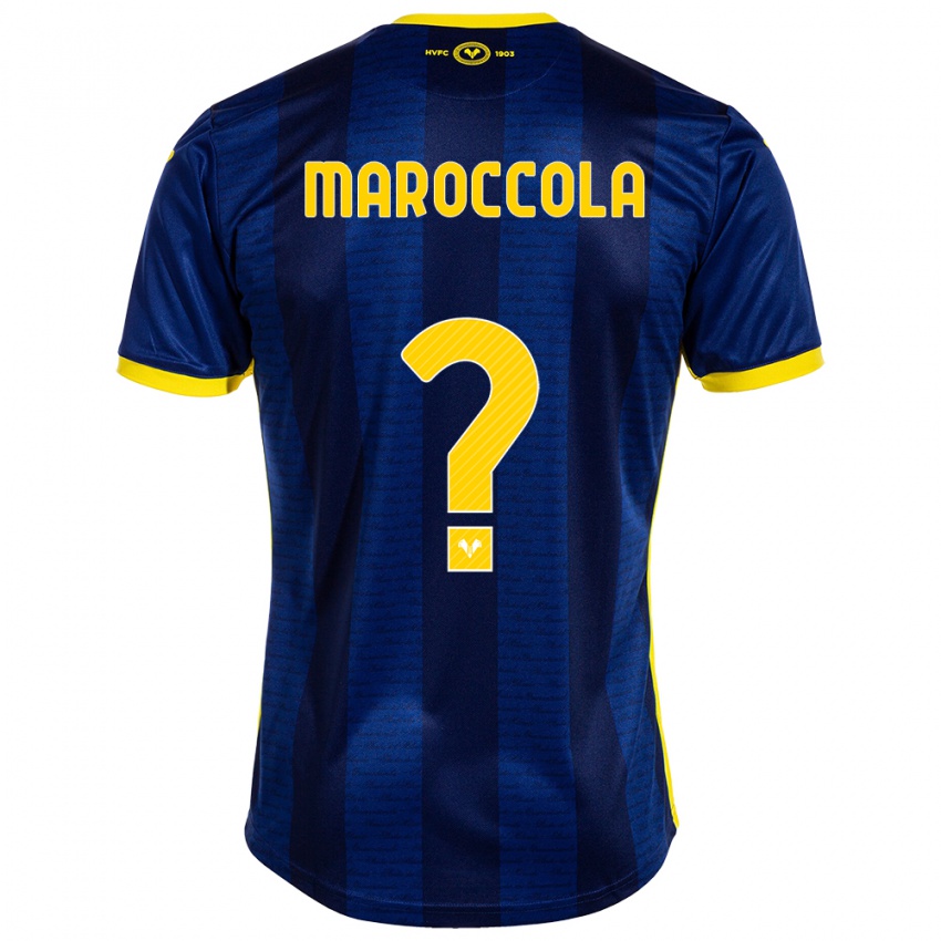 Kinderen Francesco Maroccola #0 Marine Thuisshirt Thuistenue 2023/24 T-Shirt