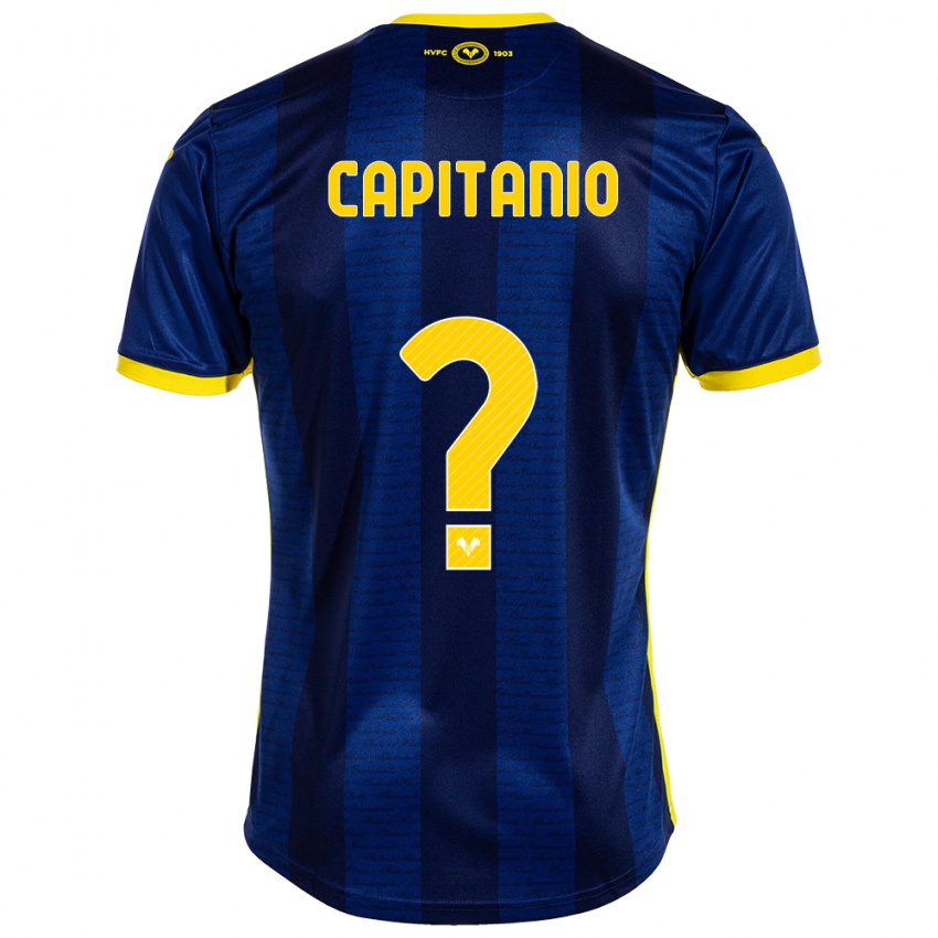 Kinderen Alex Capitanio #0 Marine Thuisshirt Thuistenue 2023/24 T-Shirt