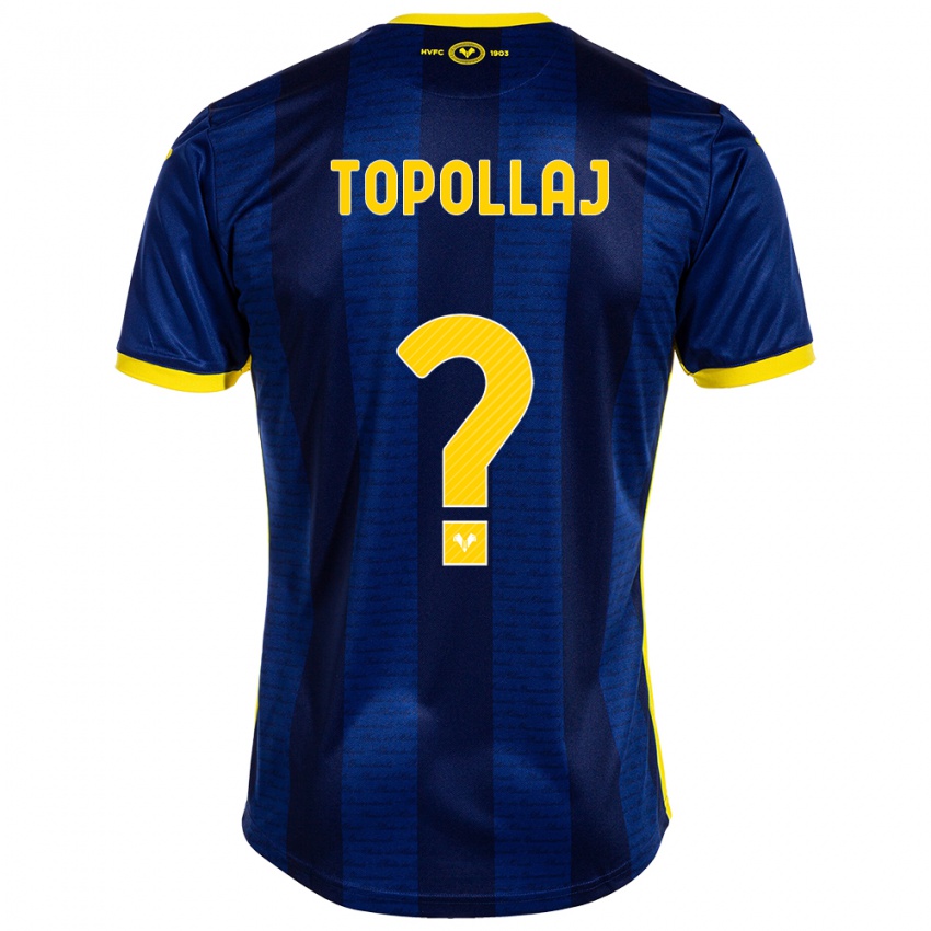 Kinderen Mark Topollaj #0 Marine Thuisshirt Thuistenue 2023/24 T-Shirt