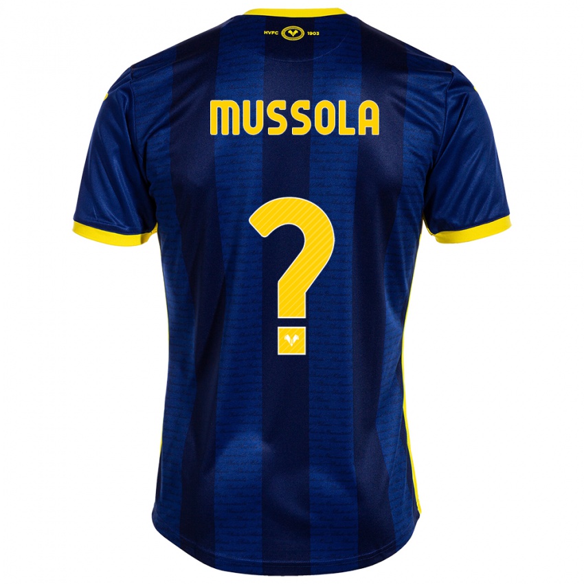 Kinderen Matteo Mussola #0 Marine Thuisshirt Thuistenue 2023/24 T-Shirt