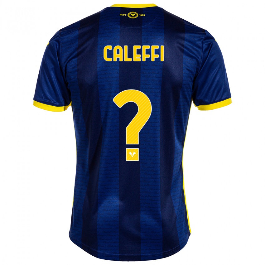 Kinderen Andrea Caleffi #0 Marine Thuisshirt Thuistenue 2023/24 T-Shirt