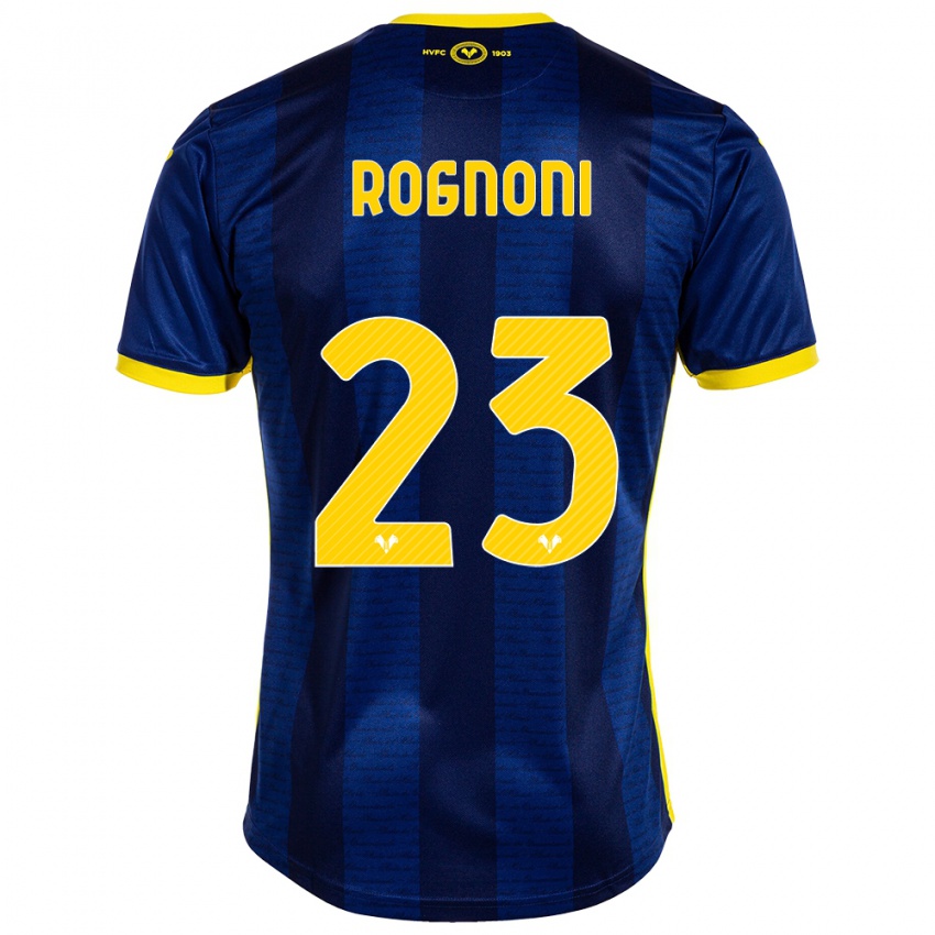 Kinderen Alessia Rognoni #23 Marine Thuisshirt Thuistenue 2023/24 T-Shirt