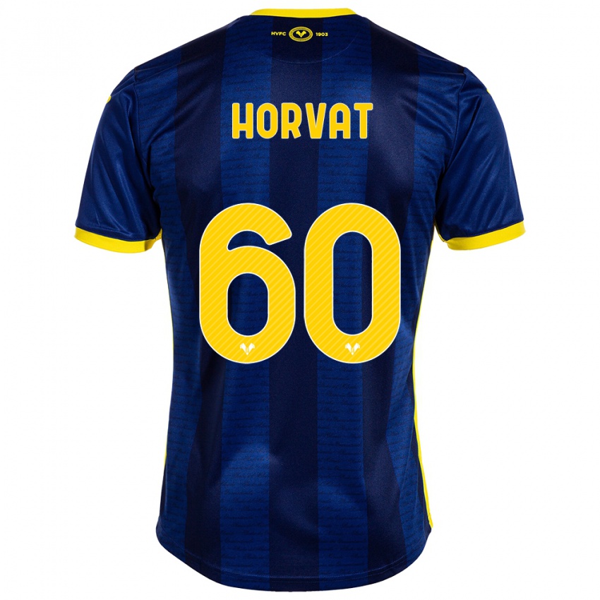 Kinderen Mihaela Horvat #60 Marine Thuisshirt Thuistenue 2023/24 T-Shirt