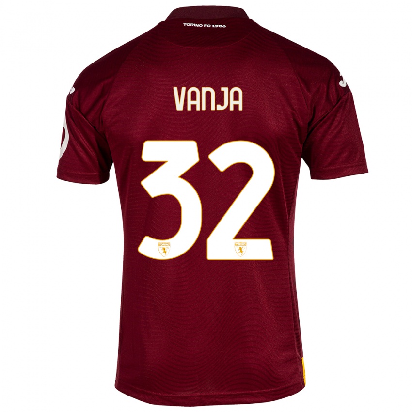 Kinderen Vanja Milinković-Savić #32 Donkerrood Thuisshirt Thuistenue 2023/24 T-Shirt