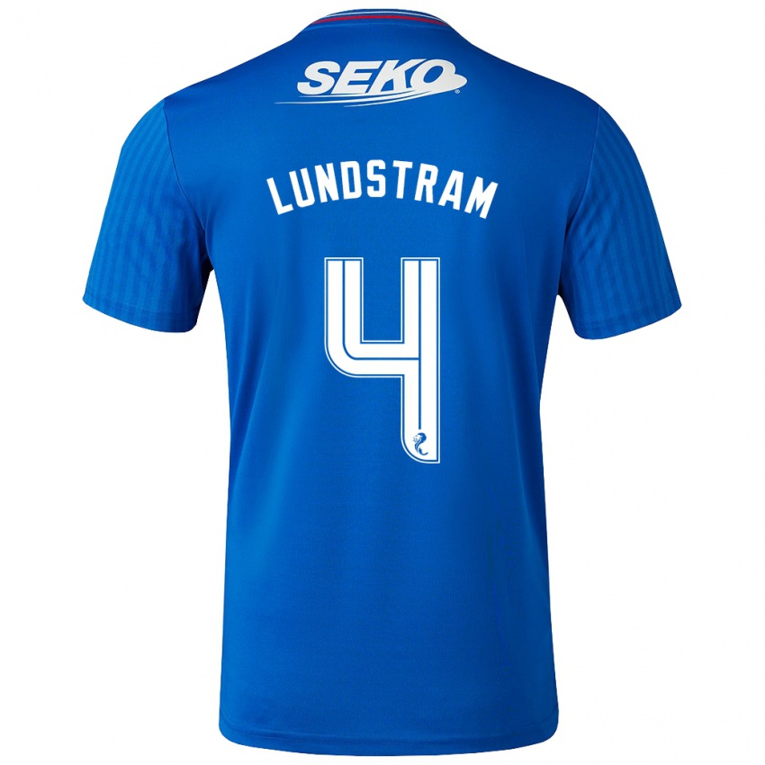 Kinderen John Lundstram #4 Blauw Thuisshirt Thuistenue 2023/24 T-Shirt