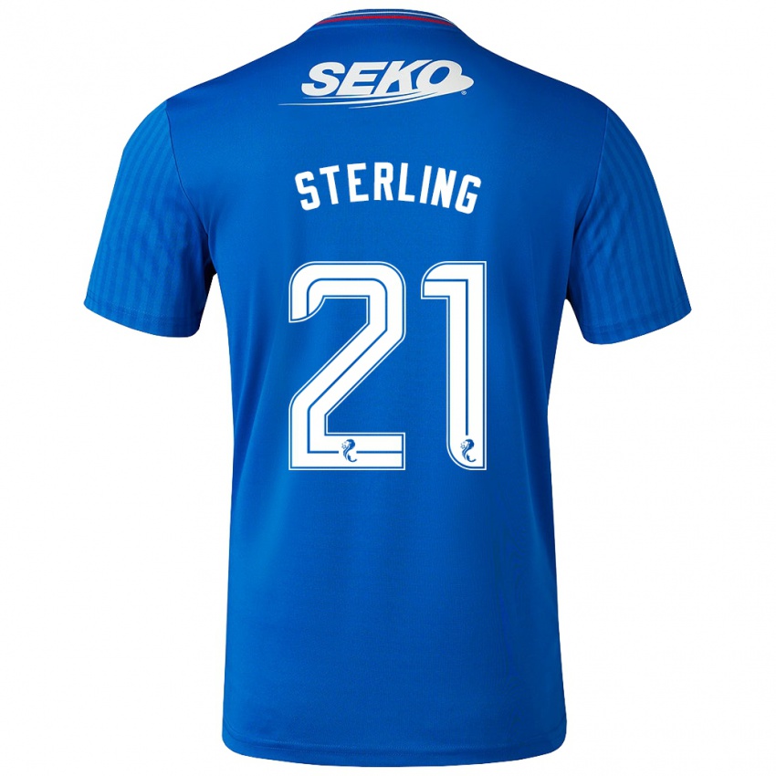 Kinderen Dujon Sterling #21 Blauw Thuisshirt Thuistenue 2023/24 T-Shirt