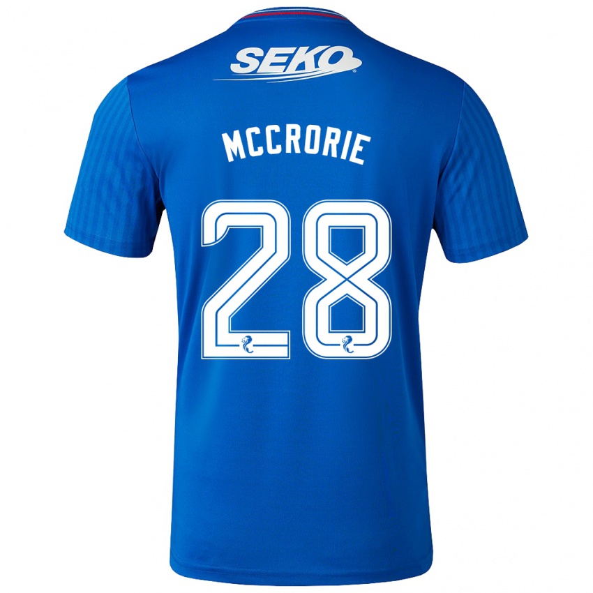 Kinderen Robby Mccrorie #28 Blauw Thuisshirt Thuistenue 2023/24 T-Shirt